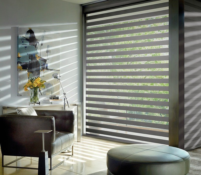 Plainfield IN Modern Designer Banded Shades